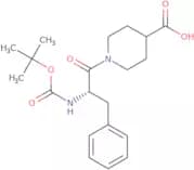 1-[N-(tert-Butoxycarbonyl)-L-phenylalanyl]piperidine-4-carboxylic acid