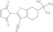 6-tert-Butyl-2-(2,5-dioxo-2,5-dihydro-1H-pyrrol-1-yl)-4,5,6,7-tetrahydro-1-benzothiophene-3-carbon…