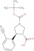 (3R,4S)-1-(tert-Butoxycarbonyl)-4-(2-cyanophenyl)pyrrolidine-3-carboxylic acid