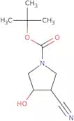 1-Boc-3-Cyano-4-hydroxypyrrolidine