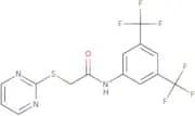 N-(3,5-bis(trifluoromethyl)phenyl)-2-pyrimidin-2-ylthioethanamide
