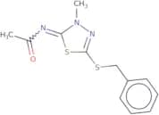 (E)-N-(5-(Benzylthio)-3-methyl-1,3,4-thiadiazole-2(3H)-ylidene) acetamide