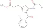 2-Bromoacetylamino-3-(2-chlorobenzoyl)-5-(2-carbomethoxyethyl)thiophene