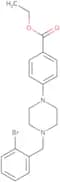 4-[4-[(2-Bromophenyl)methyl]-1-piperazinyl]benzoic acid ethyl ester