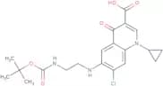 6-[(2-tert-Butoxycarbonylaminoethyl)amino]-7-chloro-1-cyclopropyl-1,4-dihydro-4-oxo-quinoline-3-ca…