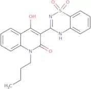 1-Butyl-3-(1,1-dioxido-2H-1,2,4-benzothiadiazin-3-yl)-4-hydroxy-2(1H)-quinolinone