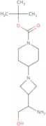 tert-Butyl 4-(3-(1-amino-2-hydroxyethyl)azetidin-1-yl)piperidine-1-carboxylate