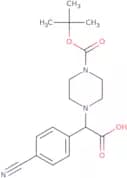 2-(4-Boc-piperazinyl)-2-(4-cyanophenyl)acetic acid
