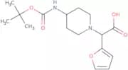 2-(4-Boc-aminopiperidin-1-yl)-2-(furan-2-yl)acetic acid