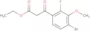3-(4-Bromo-2-fluoro-3-methoxyphenyl)-3-oxo-propionic acid ethyl ester