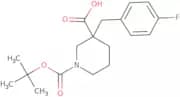1-[(Tert-Butyl)Oxycarbonyl]-3-(4-Fluorobenzyl)Piperidine-3-Carboxylic Acid