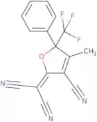 2-[3-Cyano-4-methyl-5-phenyl-5-(trifluoromethyl)-2(5H)-furanylidene]-propanedinitrile