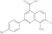 7-Chloro-8-methyl-2-(4-methylphenyl)quinoline-4-carboxylic acid