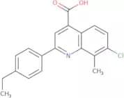 7-Chloro-2-(4-ethylphenyl)-8-methylquinoline-4-carboxylic acid