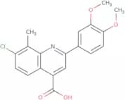 7-Chloro-2-(3,4-dimethoxyphenyl)-8-methylquinoline-4-carboxylic acid