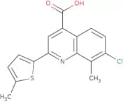 7-Chloro-8-methyl-2-(5-methylthien-2-yl)quinoline-4-carboxylic acid