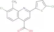 7-Chloro-2-(5-chlorothien-2-yl)-8-methylquinoline-4-carboxylic acid