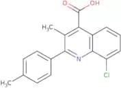 8-Chloro-3-methyl-2-(4-methylphenyl)quinoline-4-carboxylic acid