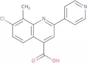 7-Chloro-8-methyl-2-pyridin-4-ylquinoline-4-carboxylic acid