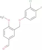 3-[(3-Chloro-4-fluorophenoxy)methyl]-4-methoxybenzaldehyde