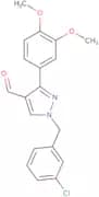 1-(3-Chlorobenzyl)-3-(3,4-dimethoxyphenyl)-1H-pyrazole-4-carbaldehyde