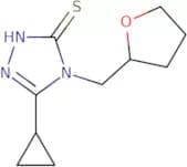 5-Cyclopropyl-4-(tetrahydrofuran-2-ylmethyl)-4H-1,2,4-triazole-3-thiol