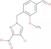 4-[(4-Chloro-3-nitro-1H-pyrazol-1-yl)methyl]-3-methoxybenzaldehyde