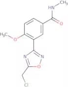 3-[5-(Chloromethyl)-1,2,4-oxadiazol-3-yl]-4-methoxy-N-methylbenzamide