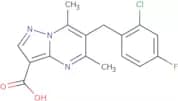 6-(2-Chloro-4-fluorobenzyl)-5,7-dimethylpyrazolo[1,5-a]pyrimidine-3-carboxylic acid