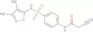 2-Cyano-N-(4-{[(3,4-dimethylisoxazol-5-yl)amino]sulfonyl}phenyl)acetamide