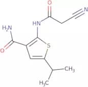 2-[(Cyanoacetyl)amino]-5-isopropylthiophene-3-carboxamide