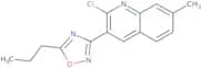 2-Chloro-7-methyl-3-(5-propyl-1,2,4-oxadiazol-3-yl)quinoline