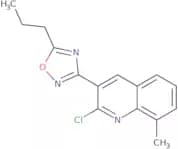 2-Chloro-8-methyl-3-(5-propyl-1,2,4-oxadiazol-3-yl)quinoline