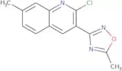 2-Chloro-7-methyl-3-(5-methyl-1,2,4-oxadiazol-3-yl)quinoline