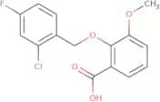 2-[(2-Chloro-4-fluorobenzyl)oxy]-3-methoxybenzoic acid
