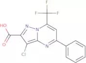3-Chloro-5-phenyl-7-(trifluoromethyl)pyrazolo[1,5-a]pyrimidine-2-carboxylic acid