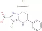 3-Chloro-5-phenyl-7-(trifluoromethyl)-4,5,6,7-tetrahydropyrazolo[1,5-a]pyrimidine-2-carboxylic acid