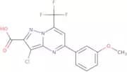 3-Chloro-5-(3-methoxyphenyl)-7-(trifluoromethyl)pyrazolo[1,5-a]pyrimidine-2-carboxylic acid