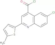 6-Chloro-2-(5-methyl-2-thienyl)quinoline-4-carbonyl chloride