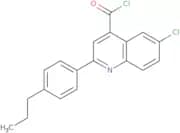 6-Chloro-2-(4-propylphenyl)quinoline-4-carbonyl chloride