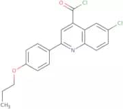 6-Chloro-2-(4-propoxyphenyl)quinoline-4-carbonyl chloride