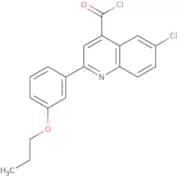 6-Chloro-2-(3-propoxyphenyl)quinoline-4-carbonyl chloride