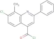 7-Chloro-8-methyl-2-phenylquinoline-4-carbonyl chloride