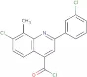 7-Chloro-2-(3-chlorophenyl)-8-methylquinoline-4-carbonyl chloride