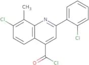 7-Chloro-2-(2-chlorophenyl)-8-methylquinoline-4-carbonyl chloride
