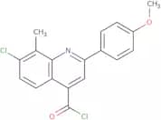 7-Chloro-2-(4-methoxyphenyl)-8-methylquinoline-4-carbonyl chloride