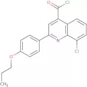 8-Chloro-2-(4-propoxyphenyl)quinoline-4-carbonyl chloride