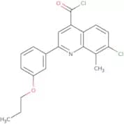 7-Chloro-8-methyl-2-(3-propoxyphenyl)quinoline-4-carbonyl chloride