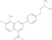 7-Chloro-2-(4-isobutoxyphenyl)-8-methylquinoline-4-carbonyl chloride