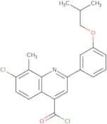 7-Chloro-2-(3-isobutoxyphenyl)-8-methylquinoline-4-carbonyl chloride